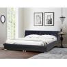 Buy cheap Black King Size Curved Faux Leather Bed Set Bedroom Furniture from wholesalers