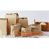 Buy cheap Custom design printed Kraft bread packaging paper bag,wax grease proof square bottom packing french bread white craft pa from wholesalers