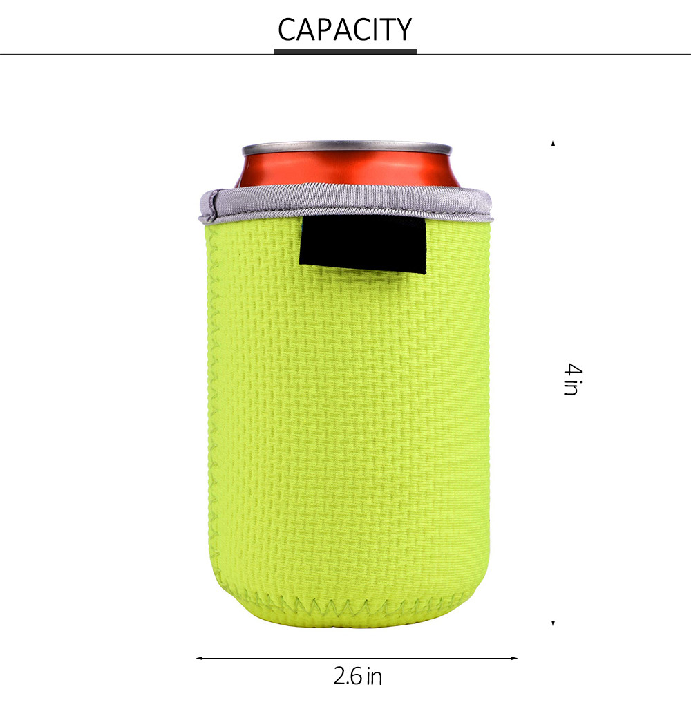 3mm Thick Collapsible Regular Drink Beer Can Cover for BBQ Camping Party