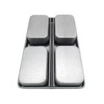 Rk Bakeware China-Chicago Metallic Silicone Glazed 5 Strap Bread Moulds Open Top