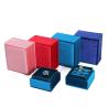 Buy cheap Light Blue Square Ring Storage Box for Customized Size Velvet Jewelry Display in Velvet from wholesalers