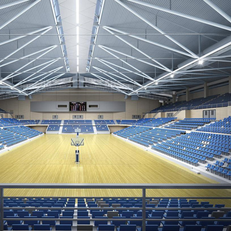 Large Span Steel Structure Gymnasium Prefabricated Design