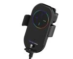 10W Car Phone Mount Wireless Charger ABS Plastic Coating OEM Logo