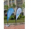 Buy cheap Anti Corrosion Flutter Sports Banners And Flags Double Sided Teardrop Flags Easy Carry from wholesalers