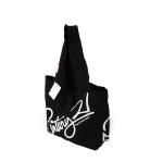 Collapsible Lightweight Black Patterned Single Shoulder Bag For Girls