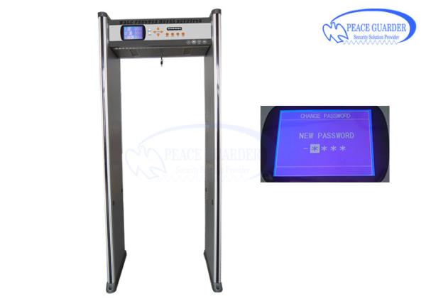 24 Zones Metal Detector Door In Hardware Factory / Bilingual Airport Metal