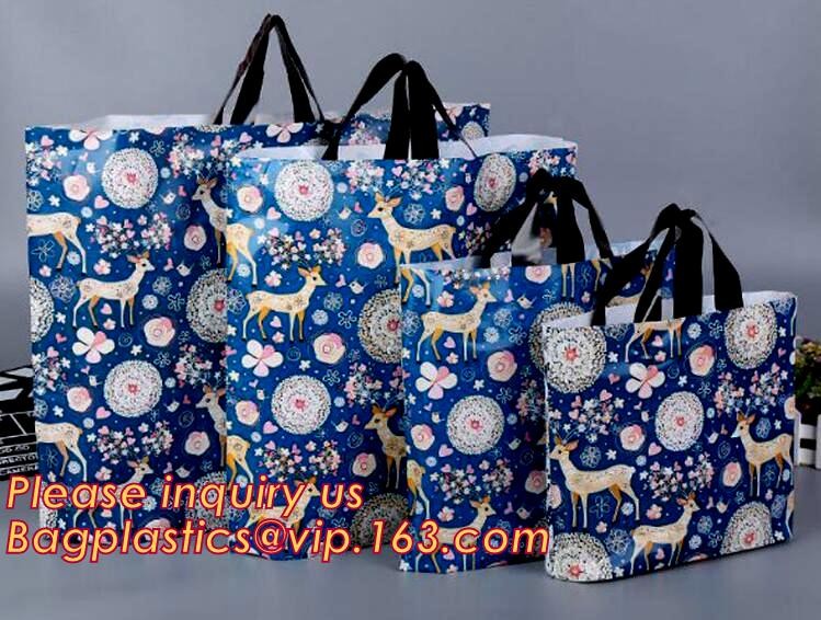 Eco Friendly Biodegradable Plastic Soft Loop Handle Bags,Retail Soft Loop Handle Shopping bags,Recyclable clothing packa