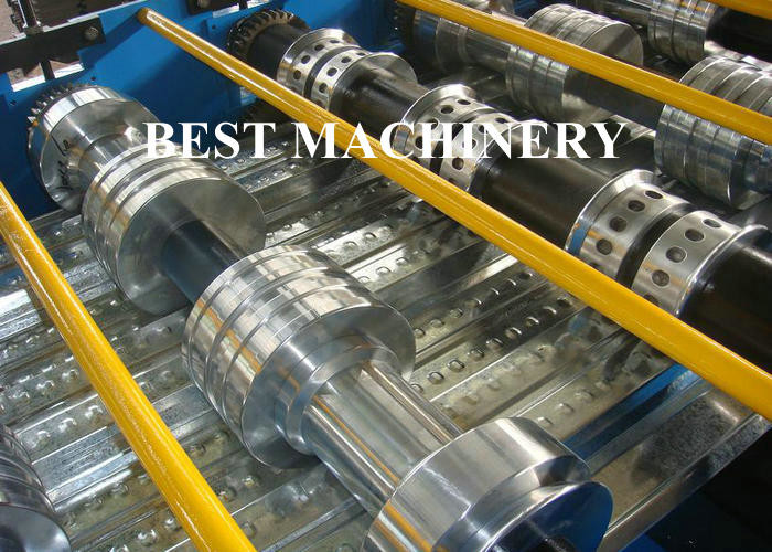 Galvanized 0.7-1.5mm Floor Deck Roll Forming Machine 28 Groups Rollers
