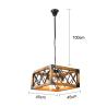 Buy cheap Vintage Loft Wood Chandelier Living Room Bedroom Dining Room Light Pendant Lamp(WH-VP-135) from wholesalers