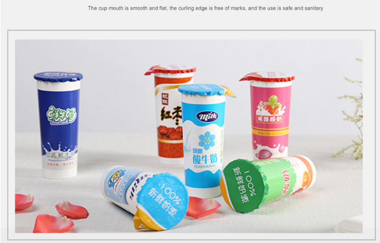 7 Oz Disposable Yogurt Paper Cup Eco Friendly 70mm OD 7.5g Weight