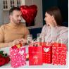 Buy cheap Industry Custom Good Tote Valentine's Day Gift Kraft Paper Bag with Hand Length Handle from wholesalers