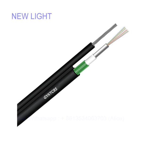 Buy cheap Aerial Uni Loose Tube 8 Optic Fiber Cable Self Supported Figure GYXTC8Y from wholesalers
