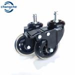 50mm PVC PU Material Universal Caster Wheels With Lock Bearing