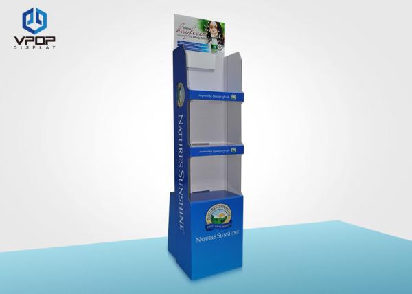 Buy cheap Supermarket Promotion Cardboard Display Shelves Matte Film Lamination With Video from wholesalers