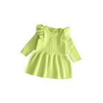 Toddler Girls Knitted Sweater Boutique Princess Dress Pink Mini Dresses For