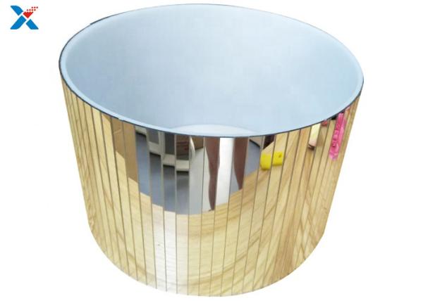 Buy cheap Rose Packaging Acrylic Flower Box Mirror Storage Round Luxury Gift ROHS Certificated from wholesalers