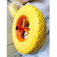 Buy cheap Size 350-400mm Industrial Polyurethane PU Foam Wheel For Trolley Barrow Golf Car product