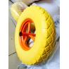 Buy cheap Black Yellow Orange Solid PU Foam Wheels For Barrow from wholesalers