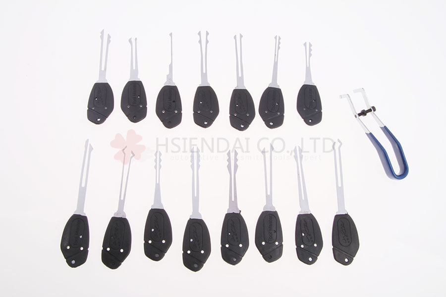 KLOM 15 Piece Wafer Lock Rakes