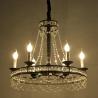 Buy cheap E14/E12 Black iron candle chandelier with K9 crystal (WH-CI-78) from wholesalers