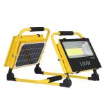 Dustproof LED Flood light with LiFePO4 Battery, 140lm/W, 3000K/4000K/6500K, IP66