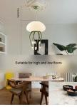 Cream style designer jellyfish chandelier minimalist and creative living room