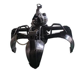 Buy cheap Hydraulic Mini Digger Attachments , Orange Peel Grapple Tool Heavy Duty Rock Handling from wholesalers