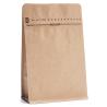 Buy cheap 150g Brown Paper Coffee Bags Doypack Coffee Stand Up Pouch 130mm Width from wholesalers
