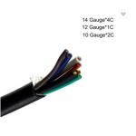 PVC 7 Way Trailer Cable Electrical Wire Spool For Cars 100 Feet