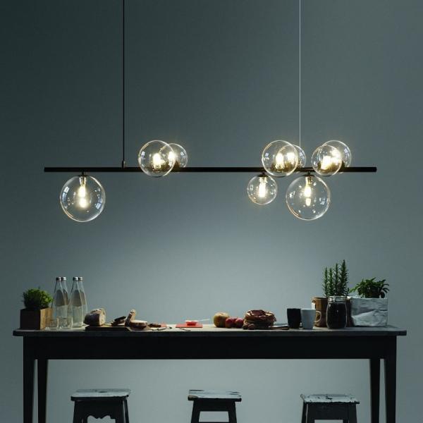 Buy cheap Modern Led Chandeliers Glass Ball Chandelier Lighting LED Long molecule light(WH-MI-302) from wholesalers