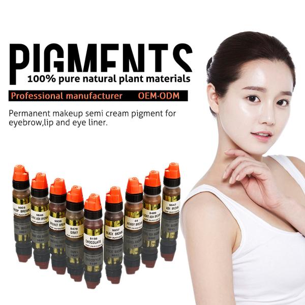 Buy cheap Multi Color Organic 8ml Semi Permanent Makeup Pigments , Eyebrow Tattoo Ink from wholesalers