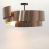 Buy cheap TC Fabric PVC Swirl Lampshade Silver Drum Strip 45*16.5cm from wholesalers