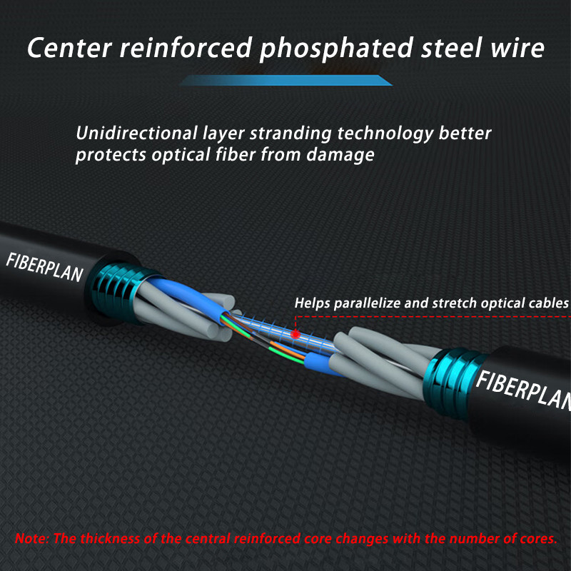 GYTS Outdoor Armored Fiber Optic Cable Anti Rodent