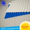 Buy cheap Wave Pattern Sound Proof PVC Roof Tiles / Blue Corrugated Plastic Roofing from wholesalers