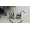 Buy cheap Fashion nickel color zinc alloy metal bag decorative lock with key for handbags from wholesalers