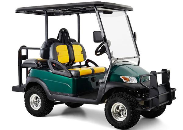 Hunting 4 Seat Multi Passenger Golf Carts With Big Steel Front Bumper For Off