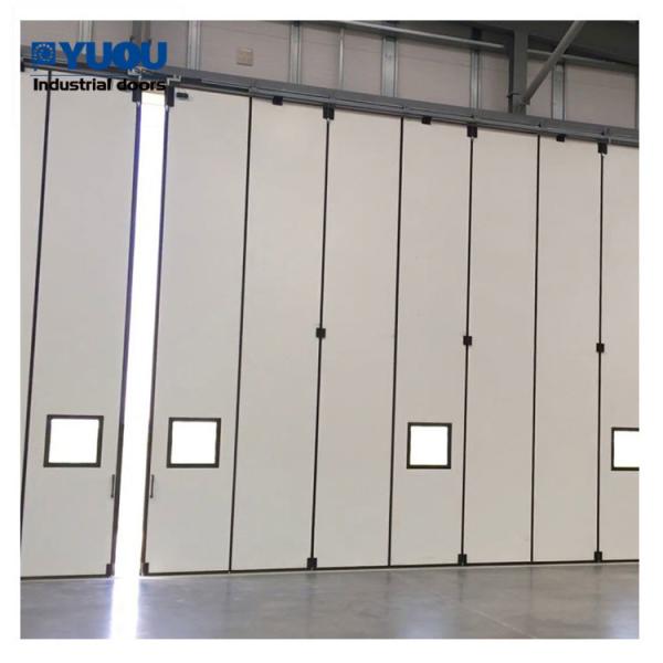 Buy cheap Revolving Bifold Aircraft Hangar Door Automatic 0.8mm Steel Plate PLC system from wholesalers