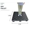 Buy cheap Moisture Proof Single Faced EPP Pallet Recyclable 1200*1000*150mm Euro Plastic Pallet from wholesalers