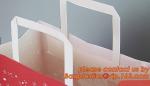 Multicolor paper gift bag, colorful kraft paper shopping bag, Recycled Flat