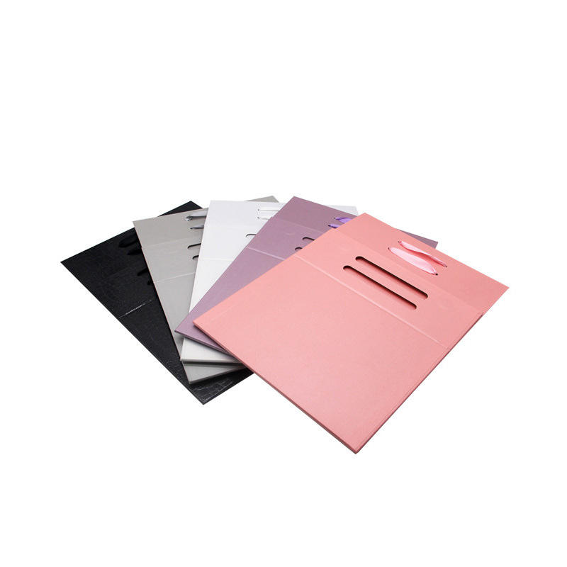 Custom Order Others Type Empty Paper Magnetic Folding Gift Packaging Box With Ribbon