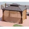 Buy cheap Aluminium Frame Windbreaks Waterproof Gazebo Canopy With Hardtop 3*4m from wholesalers