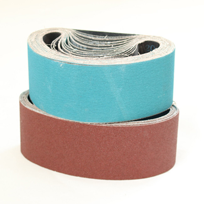 Stainless Steel Metal Polishing Sandpaper Polyester Sanding Belts Zirconia Alumina Waterproof