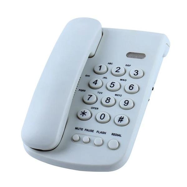 Buy cheap RoHS Wall Mountable Corded Phone Wall Corded Phone With White Keys from wholesalers