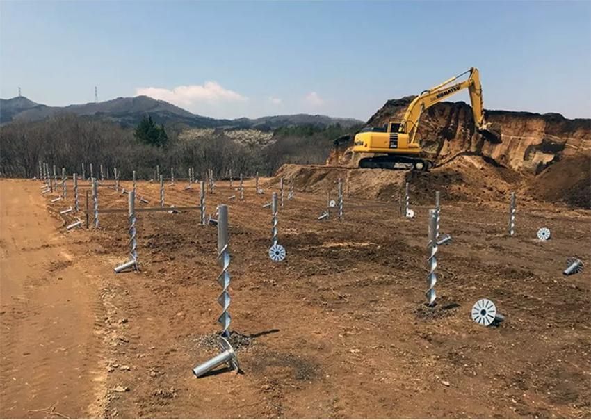 Helix Blade Helical Tieback Solar Panel Ground Construction Screw Helical Screw Pile