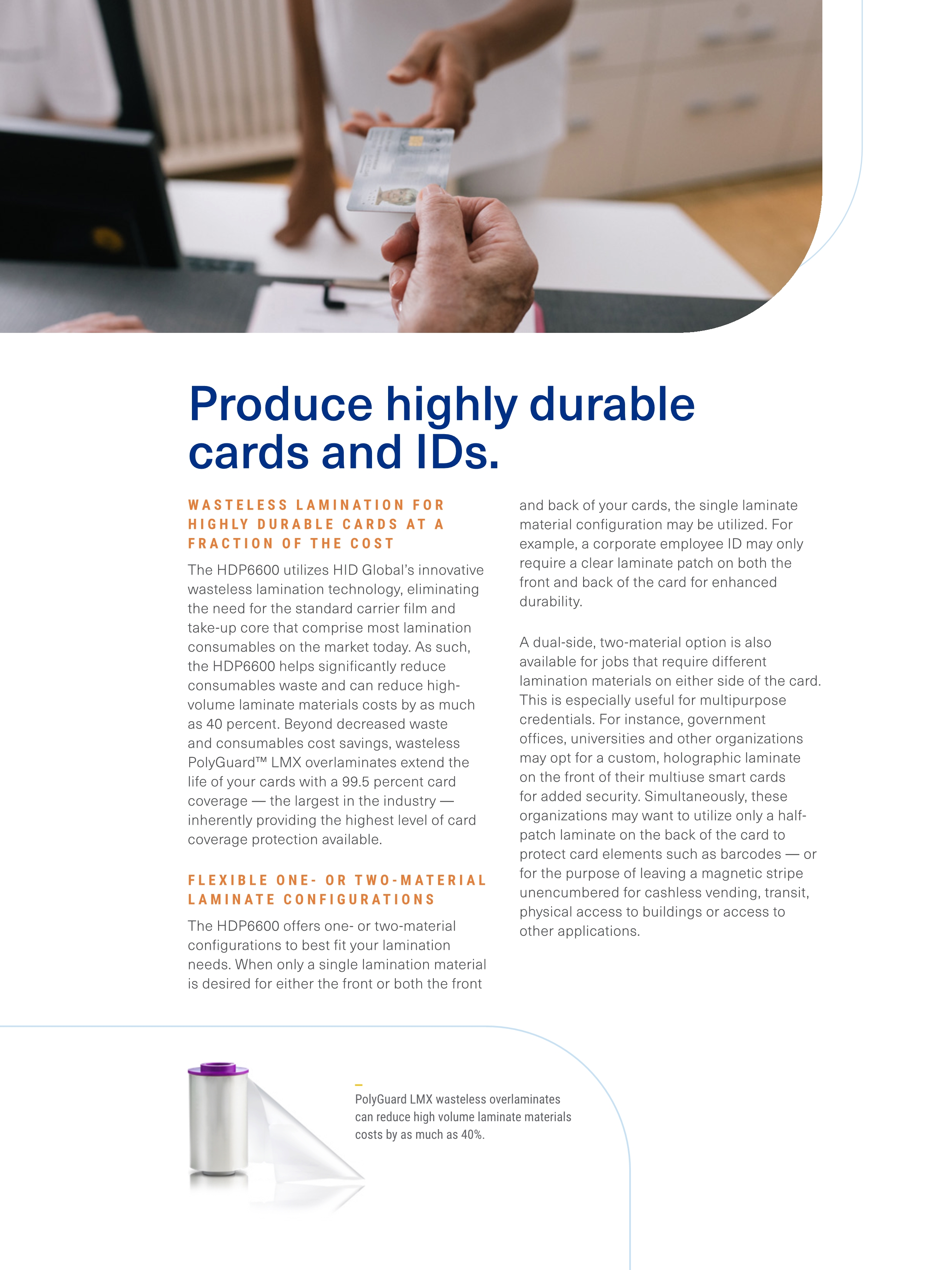 Powerful HID Fargo HDP6600 Dual-Side ID Card Printer with 600dpi and 084911/084900 Ribbon