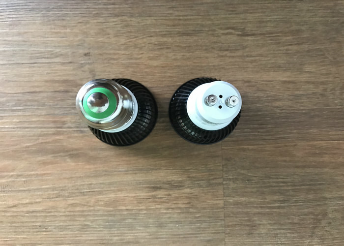 5W Black GU10 Cob LED Bulbs AC 220V 500LM 4000K 80Ra 30000 Hours Lifespan