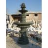 Buy cheap Large Marble Column Stone Water Fountain Outdoor Decoration from wholesalers