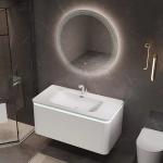 Luxury Hotel Modern Bathroom Vanity Mirror Cabinet Single Sink Wall Hanging Type
