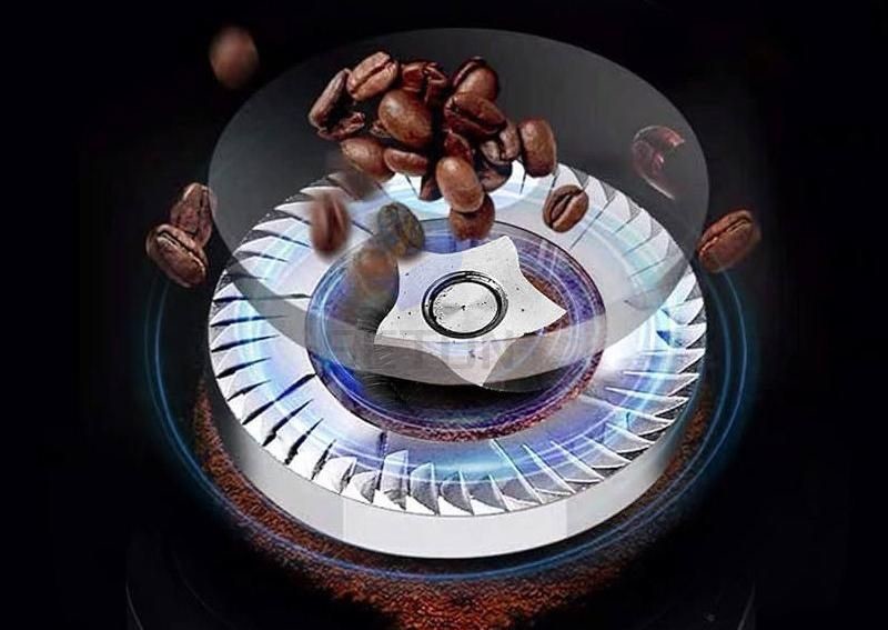 SUS 97.8Mm*54Mm*8.7Mm Coffee Flat Burr Two Hole Coffee Grounds