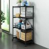 Buy cheap Floor 100kg Loading Five Storey Steel Kitchen Basket Rack from wholesalers